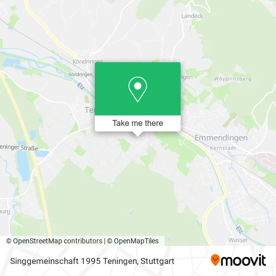 Карта Singgemeinschaft 1995 Teningen