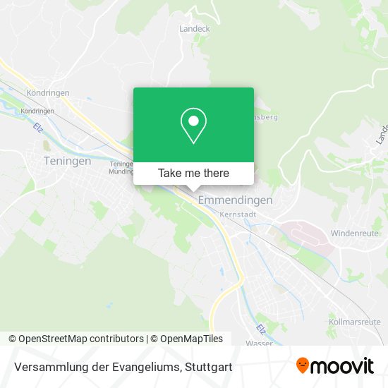 Versammlung der Evangeliums map