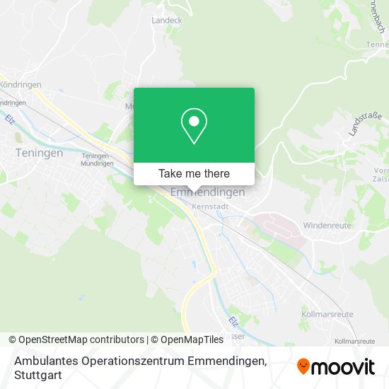 Карта Ambulantes Operationszentrum Emmendingen