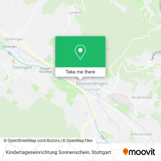 Карта Kindertageseinrichtung Sonnenschein