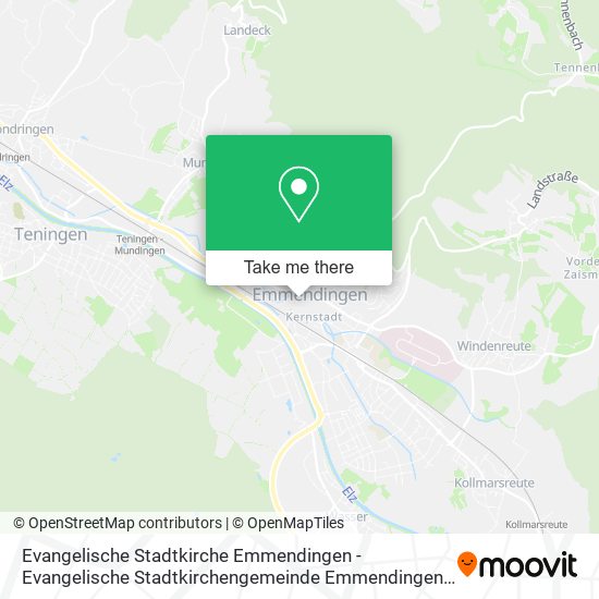 Evangelische Stadtkirche Emmendingen - Evangelische Stadtkirchengemeinde Emmendingen map