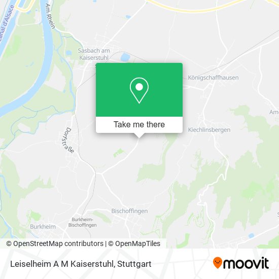 Leiselheim A M Kaiserstuhl map