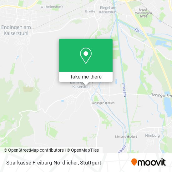 Карта Sparkasse Freiburg Nördlicher