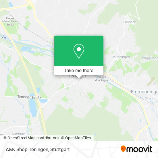 Карта A&K Shop Teningen