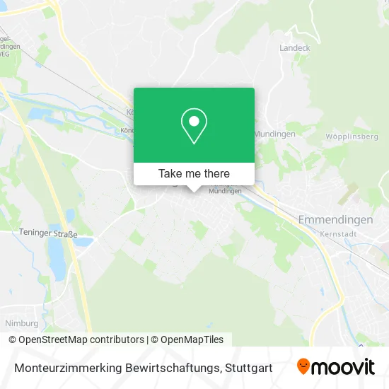 Карта Monteurzimmerking Bewirtschaftungs