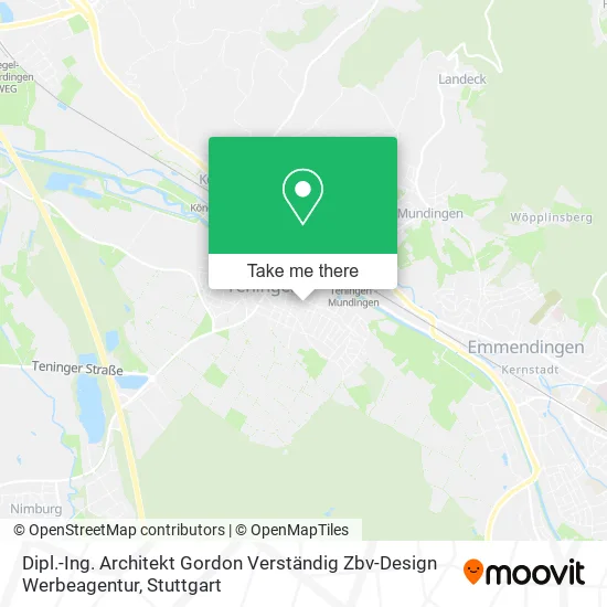 Карта Dipl.-Ing. Architekt Gordon Verständig Zbv-Design Werbeagentur