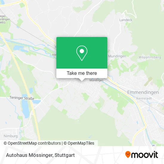 Карта Autohaus Mössinger