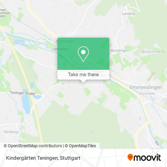 Kindergärten Teningen map