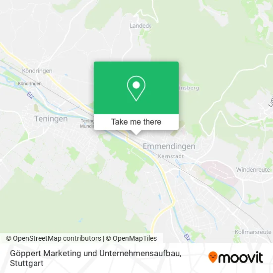 Карта Göppert Marketing und Unternehmensaufbau