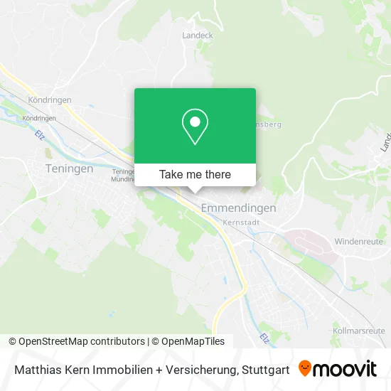 Карта Matthias Kern Immobilien + Versicherung