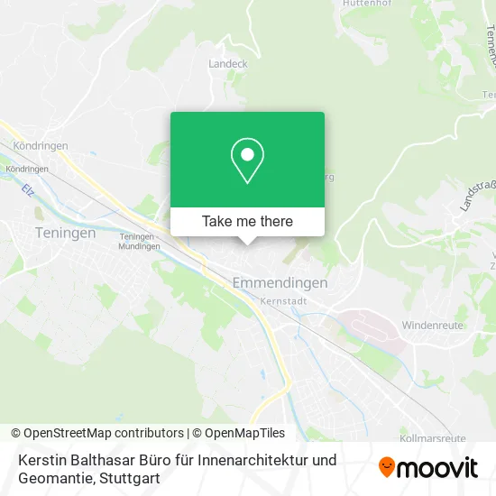 Карта Kerstin Balthasar Büro für Innenarchitektur und Geomantie