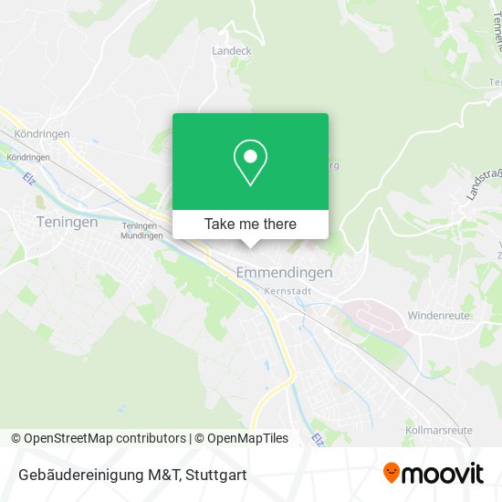 Gebãudereinigung M&T map