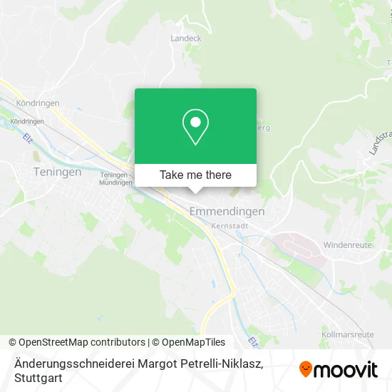 Карта Änderungsschneiderei Margot Petrelli-Niklasz