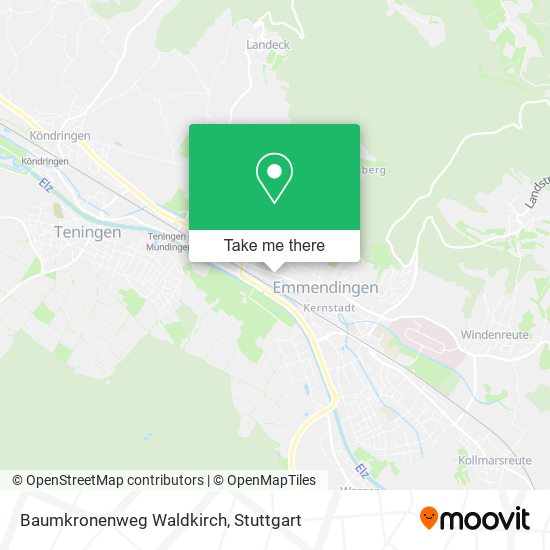 Baumkronenweg Waldkirch map