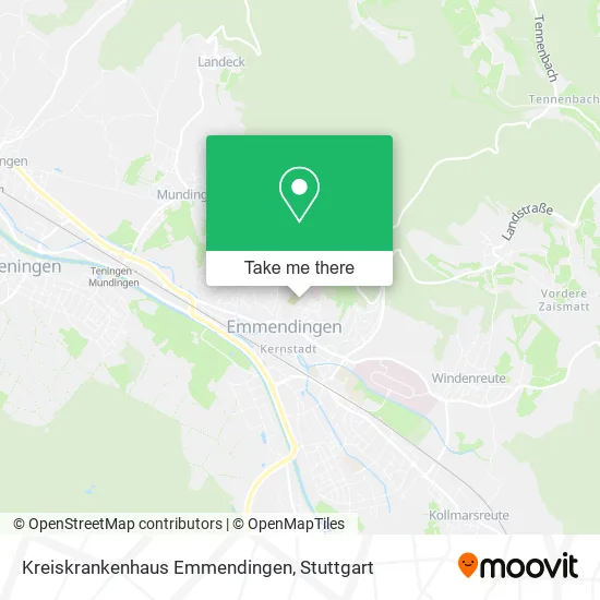 Карта Kreiskrankenhaus Emmendingen