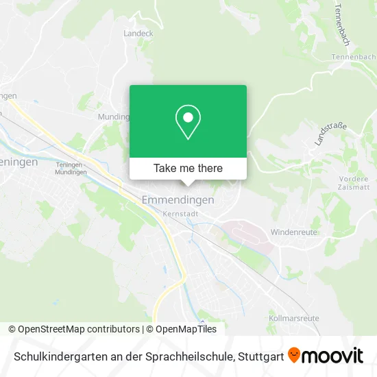 Карта Schulkindergarten an der Sprachheilschule