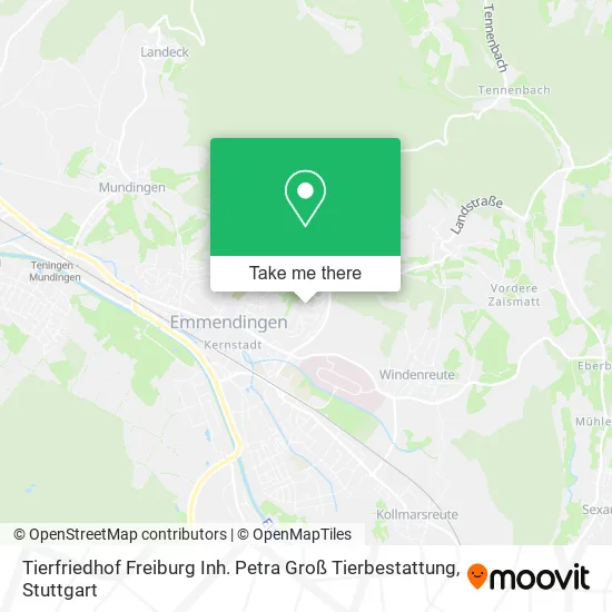Карта Tierfriedhof Freiburg Inh. Petra Groß Tierbestattung