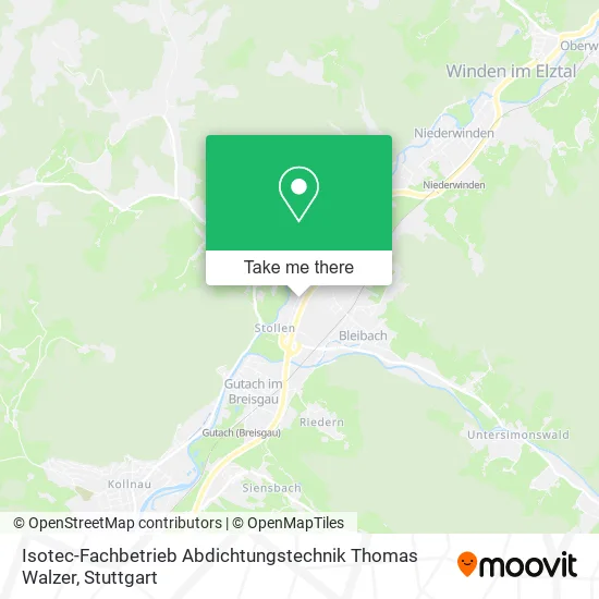 Карта Isotec-Fachbetrieb Abdichtungstechnik Thomas Walzer