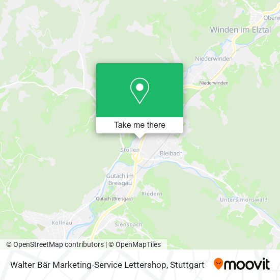 Карта Walter Bär Marketing-Service Lettershop