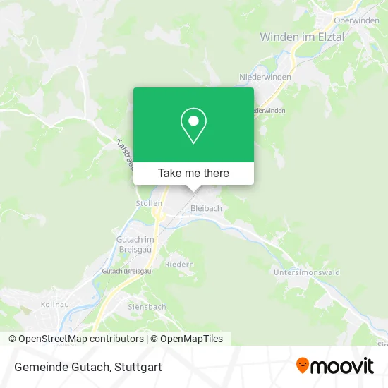 Карта Gemeinde Gutach