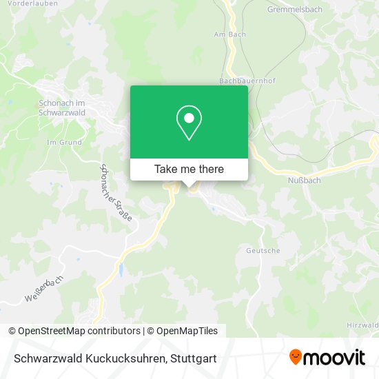 Schwarzwald Kuckucksuhren map