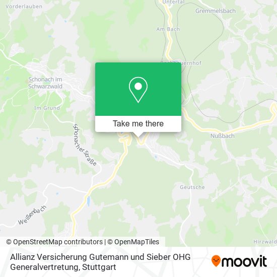 Allianz Versicherung Gutemann und Sieber OHG Generalvertretung map