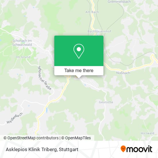 Asklepios Klinik Triberg map