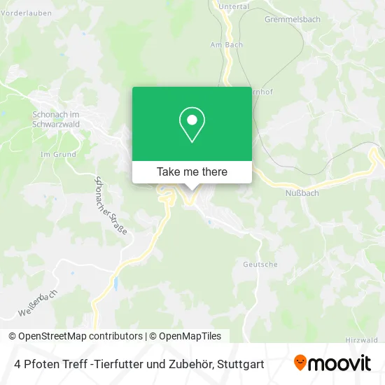 Карта 4 Pfoten Treff -Tierfutter und Zubehör