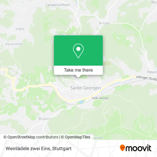 Карта Weinlädele zwei Eins