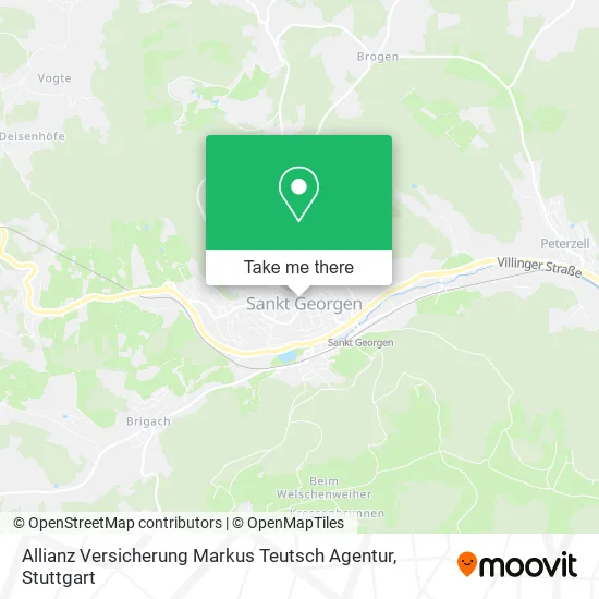 Карта Allianz Versicherung Markus Teutsch Agentur