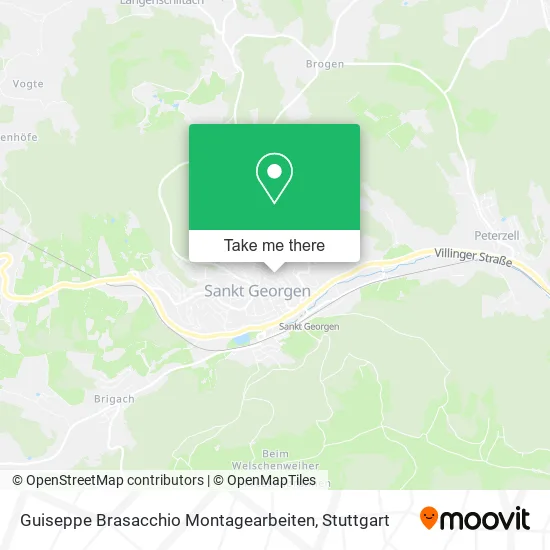 Карта Guiseppe Brasacchio Montagearbeiten