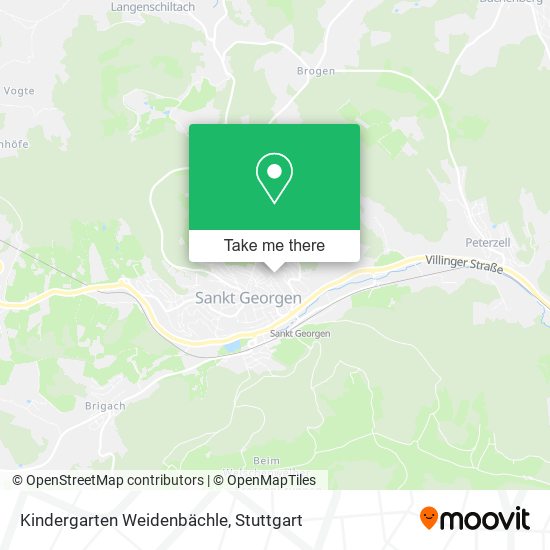 Kindergarten Weidenbächle map