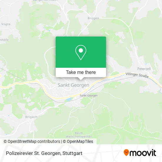 Карта Polizeirevier St. Georgen