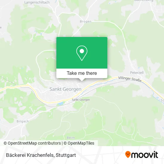 Bäckerei Krachenfels map