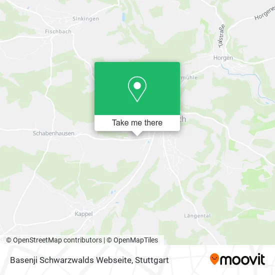 Карта Basenji Schwarzwalds Webseite