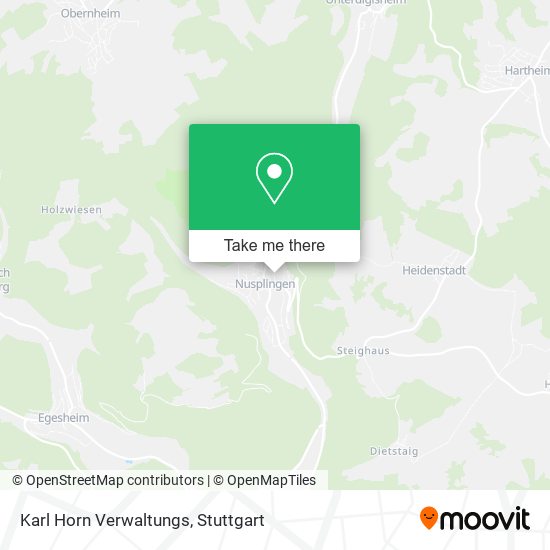 Karl Horn Verwaltungs map