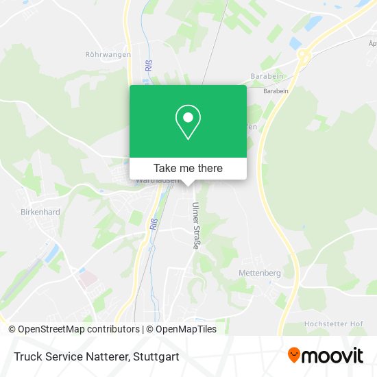 Truck Service Natterer map