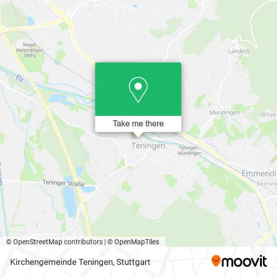 Карта Kirchengemeinde Teningen