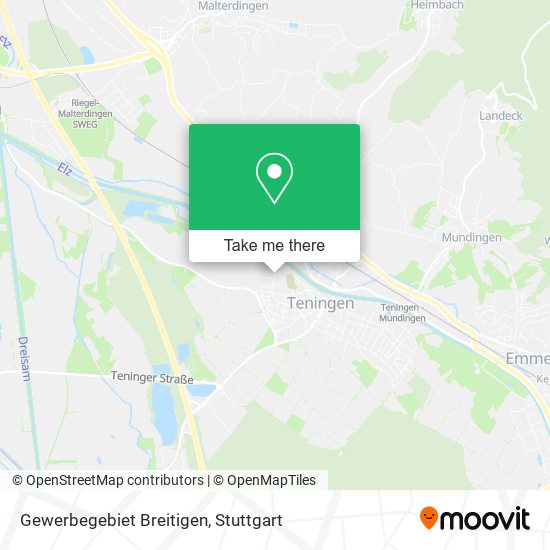 Gewerbegebiet Breitigen map