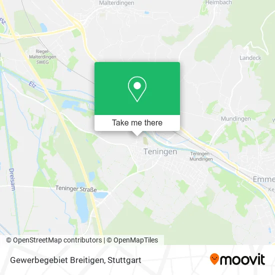 Карта Gewerbegebiet Breitigen