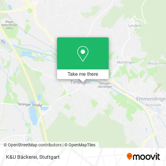 Карта K&U Bäckerei