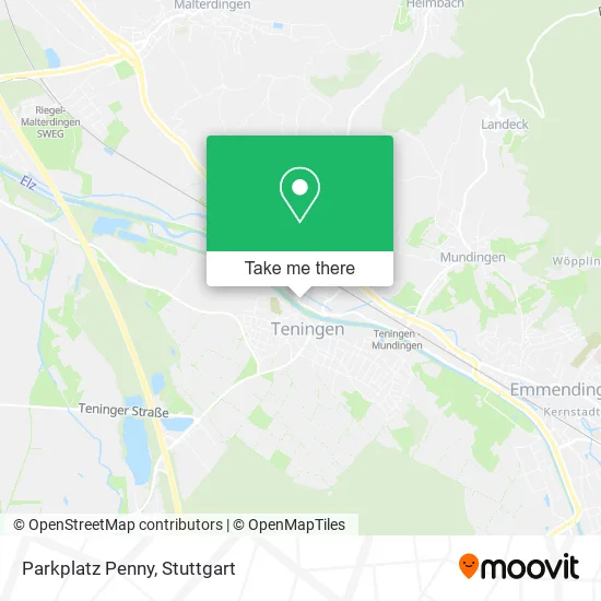 Карта Parkplatz Penny