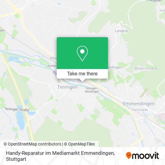 Handy-Reparatur im Mediamarkt Emmendingen map