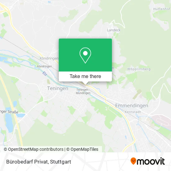 Карта Bürobedarf Privat