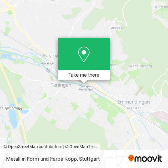 Карта Metall in Form und Farbe Kopp