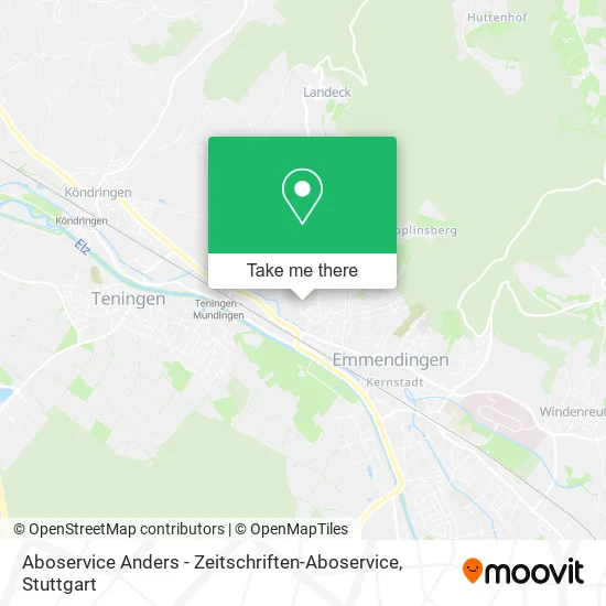 Карта Aboservice Anders - Zeitschriften-Aboservice