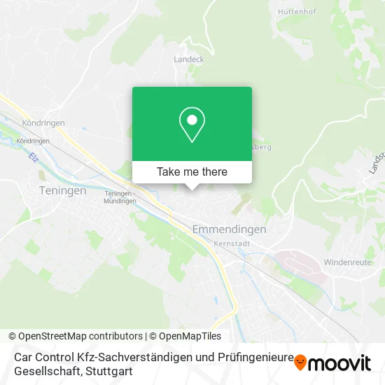Карта Car Control Kfz-Sachverständigen und Prüfingenieure Gesellschaft