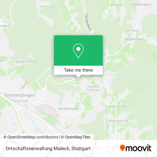 Карта Ortschaftsverwaltung Maleck