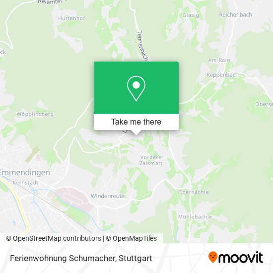 Ferienwohnung Schumacher map