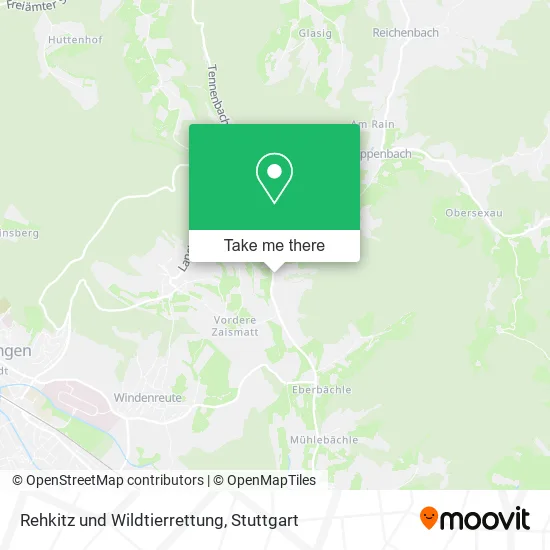 Карта Rehkitz und Wildtierrettung